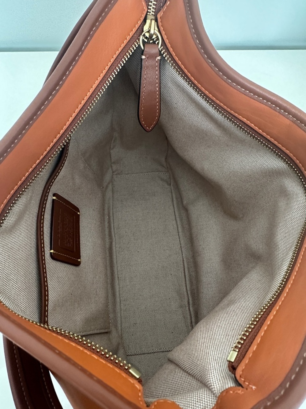 Coach Soft Tabby Hobo Shoulder Crossbody Bag in Colorblock Canyon C6660 - Picture 10 of 14